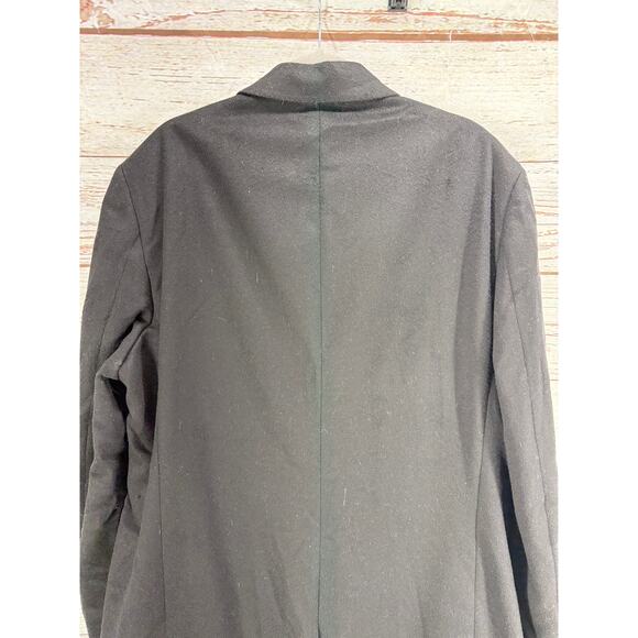 Ralph Ralph Lauren Men's Black 100%Wool Overcoat Size 46R - Picture 14 of 15